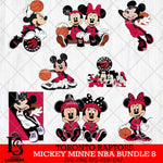 Toronto Raptors  Mickey Minne NBA Bundle 8 SVG Svg Eps Dxf Png File, NBA svg, Digital Download, Instant Download