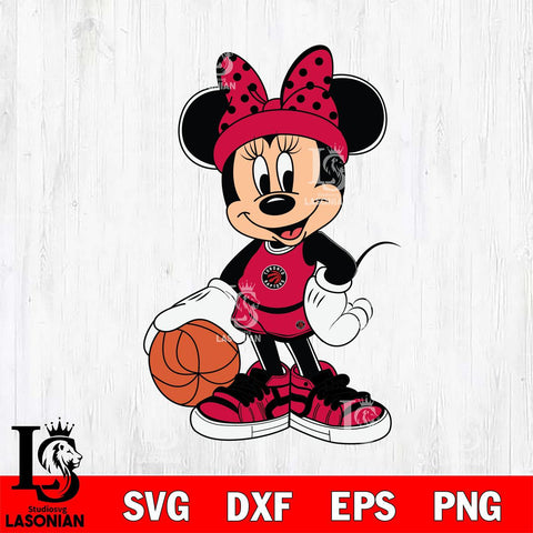 Toronto Raptors Mickey Minne Nba Svg Eps Dxf Png File, NBA svg, Digital Download, Instant Download