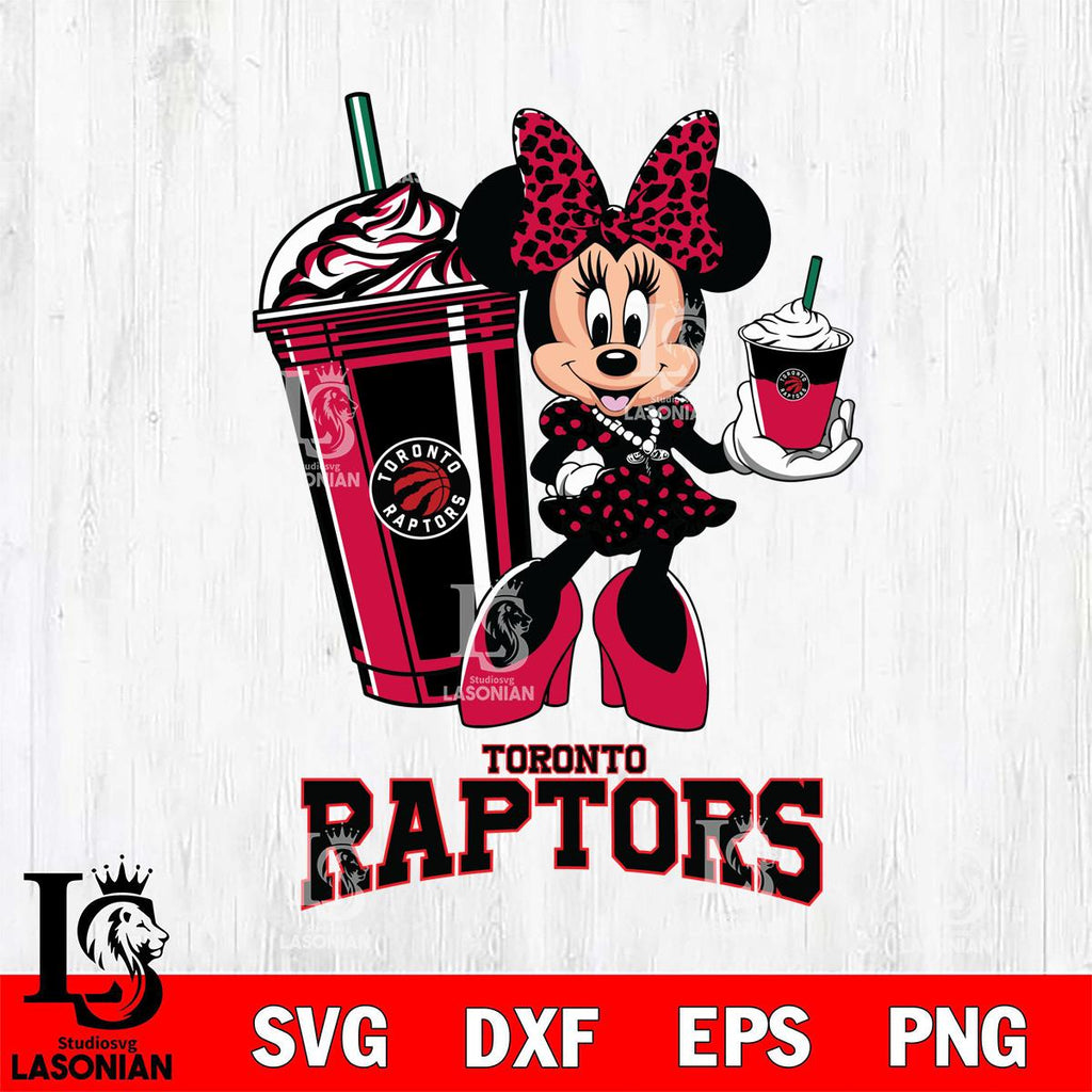 Toronto Raptor Mouse Toronto Raptors Minnie Mouse Fan And Coffee – lasoniansvg