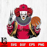 Toronto Raptors Pennywise Horror basketball SVG DXF EPS PNG FILE, NBA File Cut,Halloween Digital Download,Instant Download, Silhouette