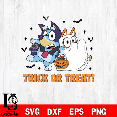 Trick or Treat Bluey Horror 2 Svg Eps Dxf Png File,Christmas Svg Files,Digital Download ,Instant Download