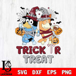 Troy Trojans Bluey Trick or Treat Halloween 2 Svg Eps Dxf Png File, Digital Download, Instant Download