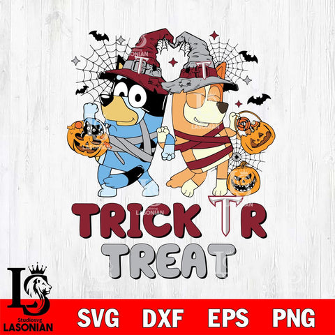 Troy Trojans Bluey Trick or Treat Halloween 2 Svg Eps Dxf Png File, Digital Download, Instant Download