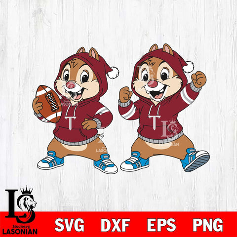 Troy Trojans Chip và Dale Football File Cut, NCAA SVG DXF EPS PNG FILE, Digital Download , Criucut , Silhouette