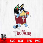 Troy Trojans Christmas Bluey Bandit Heeler Cut Files,Bluey Cricut,Christmas Svg , Bluey svg , Digital Download, dxf eps png pdf file