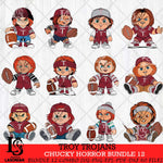 Troy Trojans Chucky Horror Bundle 12 SVG Eps Dxf Png File, Bundle NCAA svg, Digital Download, Instant Download