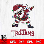 Troy Trojans Dabbing Santa Claus Ugly Christmas Svg dxf eps png pdf file,NCAA svg,Digital Download,Cricut file