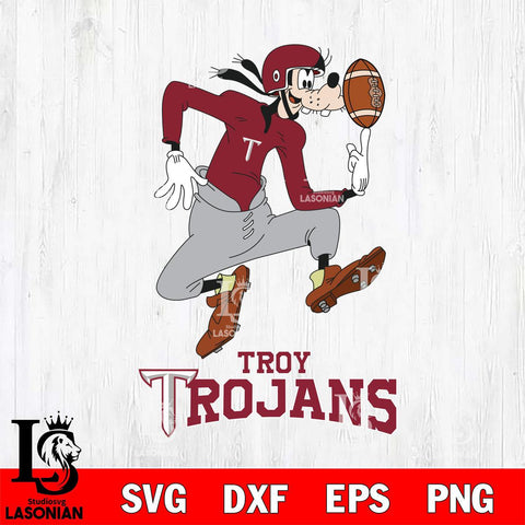 Troy Trojans Goofy Circus Football SVG DXF EPS PNG FILE,NCAA svg ,Football Digital Download,Instant Download, Silhouette