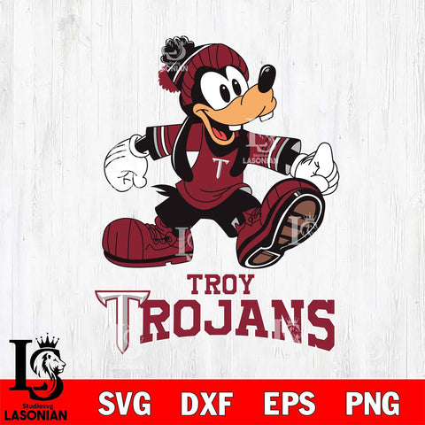 Troy Trojans Goofy Cool Sport SVG DXF EPS PNG FILE,NCAA svg ,Football Digital Download,Instant Download, Silhouette