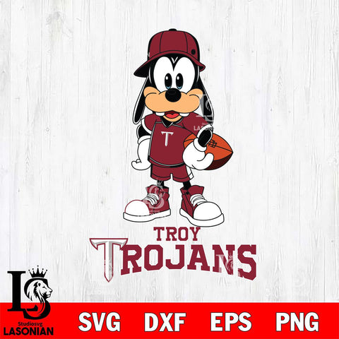Troy Trojans Goofy rugby SVG DXF EPS PNG FILE,NCAA svg ,Football Digital Download,Instant Download, Silhouette