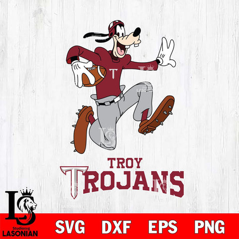 Troy Trojans Goofy rugby Sport SVG DXF EPS PNG FILE,NCAA svg ,Football Digital Download,Instant Download, Silhouette