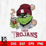 Troy Trojans Grinch Cofffe Hoodie Cut Files Cricut, Svg Dxf Eps Png file, Digital download , Silhouette