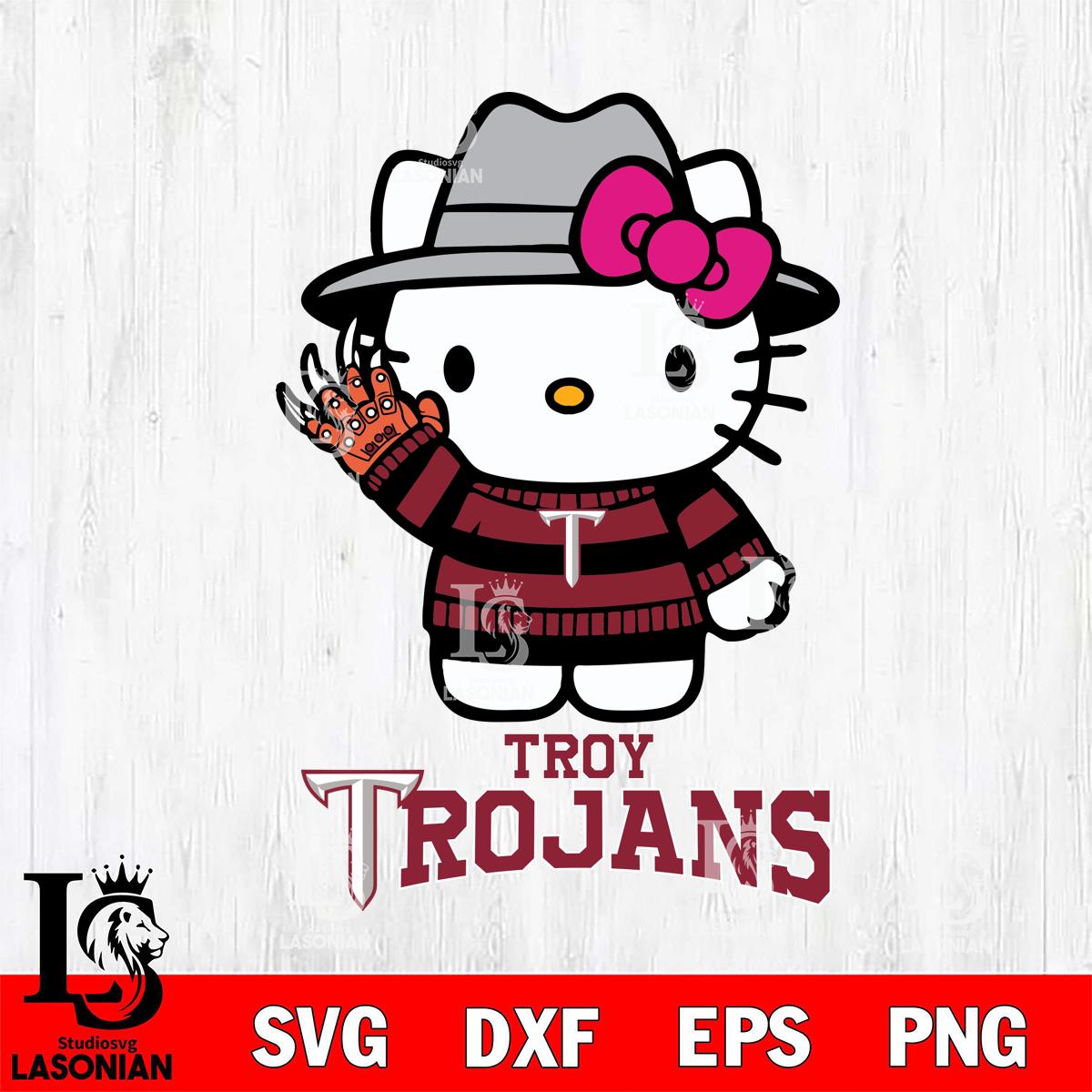 Troy Trojans Hello Kitty Horror 6 – lasoniansvg
