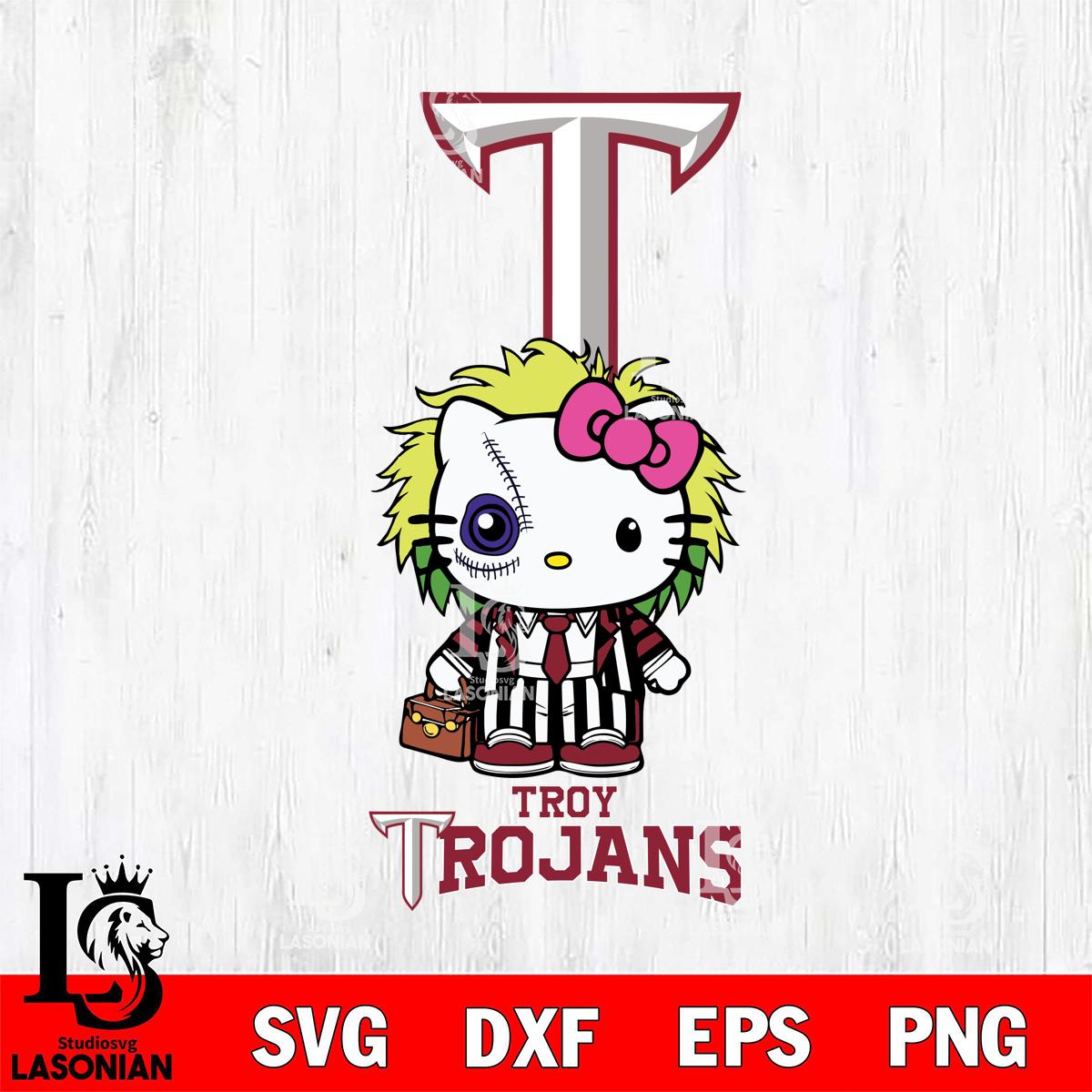 Troy Trojans Hello Kitty Horror 8 – lasoniansvg