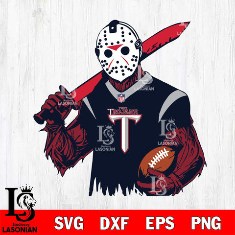 Troy Trojans Jason Voorhees Horror 11 Svg Eps Dxf Png File, NCAA svg, Digital Download, Instant Download