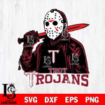 Troy Trojans Jason Voorhees Horror 12 Svg Eps Dxf Png File, NCAA svg, Digital Download, Instant Download