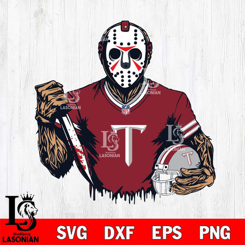 Troy Trojans Jason Voorhees Horror 5 Svg Eps Dxf Png File, NCAA svg, Digital Download, Instant Download
