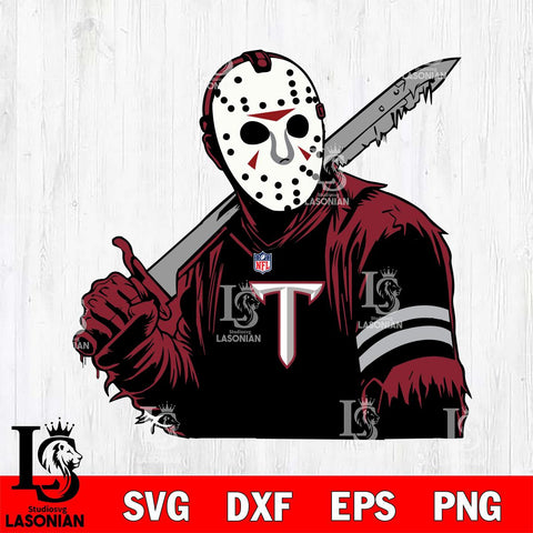 Troy Trojans Jason Voorhees Horror 7 Svg Eps Dxf Png File, NCAA svg, Digital Download, Instant Download