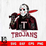Troy Trojans Jason Voorhees Horror Halloween Svg Eps Dxf Png File, NCAA svg, Digital Download, Instant Download
