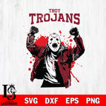 Troy Trojans Jason Voorhees Horror Halloween 3 Svg Eps Dxf Png File, NCAA svg, Digital Download, Instant Download