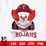 Troy Trojans Pennywise Horror Sport 10 Svg Eps Dxf Png File, Digital Download