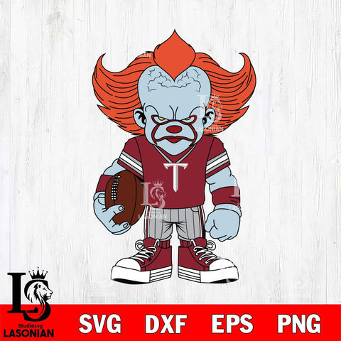 Troy Trojans Pennywise Horror Sport 11 Svg Eps Dxf Png File, Digital Download