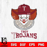 Troy Trojans Pennywise Horror Sport 12 Svg Eps Dxf Png File, Digital Download