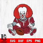 Troy Trojans Pennywise Horror Sport 6 Svg Eps Dxf Png File, Digital Download
