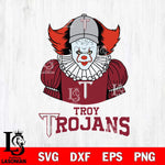 Troy Trojans Pennywise Horror Sport 7 Svg Eps Dxf Png File, Digital Download