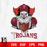 Troy Trojans Pennywise Horror Sport 9 Svg Eps Dxf Png File, Digital Download