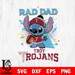 Troy Trojans Stitch Rad Dad SVG DXF EPS PNG FILE, NCAA File Cut,Digital Download,Instant Download