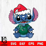 Tulane Green Wave Baby Stitch Christmas Svg Eps Dxf Png File, Digital Download, Instant Download