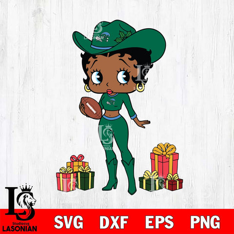 Tulane Green Wave Betty Boop Cowboy Football File Cut, NCAA SVG DXF EPS PNG PDF File, Digital Download , Criucut , Silhouette