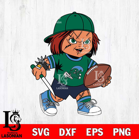 Tulane Green Wave Chucky Horror 10 Svg Eps Dxf Png File, NCAA svg, Digital Download, Instant Download