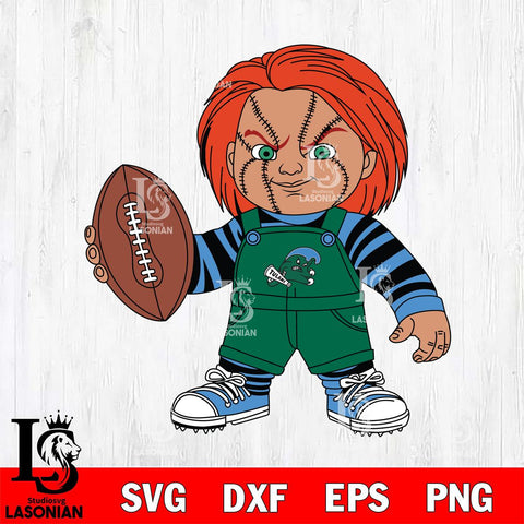 Tulane Green Wave Chucky Horror 12 Svg Eps Dxf Png File, NCAA svg, Digital Download, Instant Download