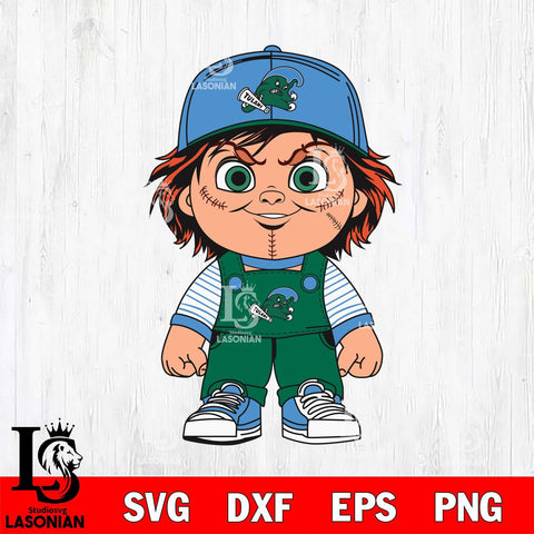 Tulane Green Wave Chucky Horror Svg Eps Dxf Png File, NCAA svg, Digital Download, Instant Download