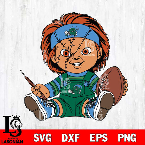 Tulane Green Wave Chucky Horror 9 Svg Eps Dxf Png File, NCAA svg, Digital Download, Instant Download