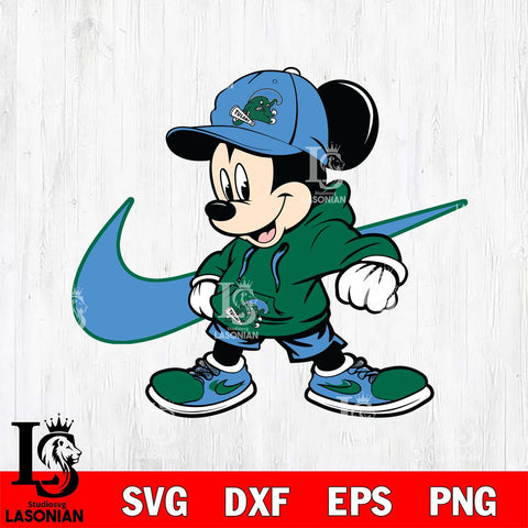 Tulane Green Wave Cool Mickey Mouse Svg Eps Dxf Png File, NCAA svg, Digital Download, Instant Download
