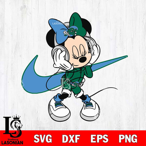Tulane Green Wave Cute Minnie Mouse Dancing Svg Eps Dxf Png File, NCAA svg, Digital Download, Instant Download