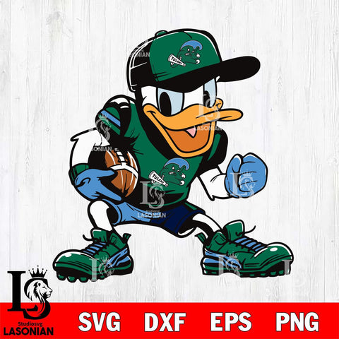 Tulane Green Wave Donal Duck Svg Eps Dxf Png File, NCAA svg, Digital Download, Instant Download