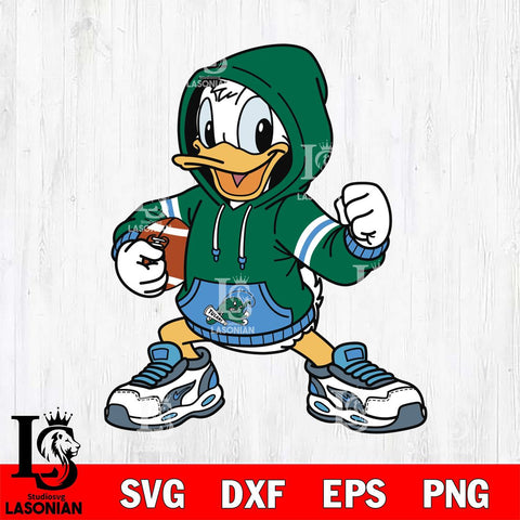 Tulane Green Wave Donald Duck Disney Christmas File Cut, NCAA SVG DXF EPS PNG FILE, Digital Download , Criucut , Silhouette