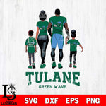 Tulane Green Wave Family Love Rugby SVG DXF EPS PNG FILE,NCAA SVG, Father day Digital Download,Instant Download, Silhouette