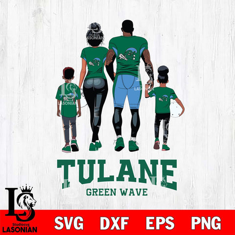 Tulane Green Wave Family Love Rugby SVG DXF EPS PNG FILE,NCAA SVG, Father day Digital Download,Instant Download, Silhouette