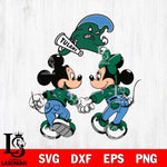 Tulane Green Wave Fan Minnie And Mickey Love Svg Eps Dxf Png File, Digital Download, Instant Download