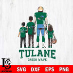 Tulane Green Wave Father Football SVG DXF EPS PNG FILE,NCAA SVG, Father day Digital Download,Instant Download, Silhouette