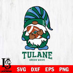 Tulane Green Wave Gnomes Football Svg Eps Dxf Png File, Digital Download, Instant Download