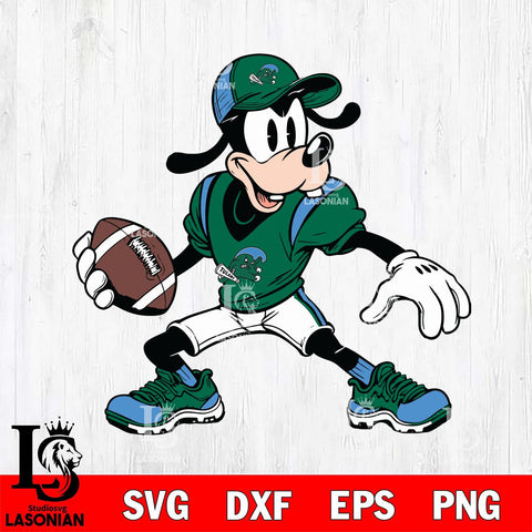 Tulane Green Wave Goofy Svg Eps Dxf Png File, NCAA svg, Digital Download, Instant Download