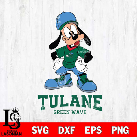 Tulane Green Wave Goofy Sport SVG DXF EPS PNG FILE,NCAA svg ,Football Digital Download,Instant Download, Silhouette