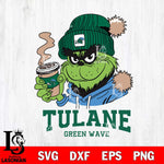 Tulane Green Wave Grinch Cofffe Hoodie Cut Files Cricut, Svg Dxf Eps Png file, Digital download , Silhouette