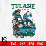 Tulane Green Wave Jason Voorhees Horror 10 Svg Eps Dxf Png File, NCAA svg, Digital Download, Instant Download